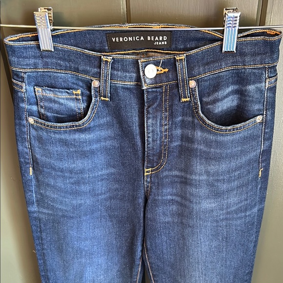 EUC Veronica Beard Blue Flare Wide Leg Jeans 26 - Picture 5 of 7